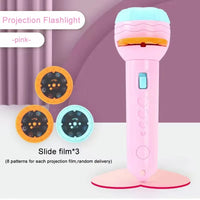 HKM-262739 Customizable Cartoon Projector Flashlight Storybook for Kids – Fruit & Animal Themes