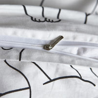 HKM-262867 Cotton Three-Piece Bedding Set with Active Printing - Multiple Sizes Available