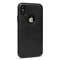 HKM-263187 Leather Mobile Phone Case for Apple Models X, XS, XR, XS Max, 6, 7, 8 Plus, 11 - All Inclusive Protection