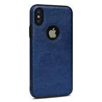 HKM-263187 Leather Mobile Phone Case for Apple Models X, XS, XR, XS Max, 6, 7, 8 Plus, 11 - All Inclusive Protection