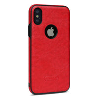 HKM-263187 Leather Mobile Phone Case for Apple Models X, XS, XR, XS Max, 6, 7, 8 Plus, 11 - All Inclusive Protection