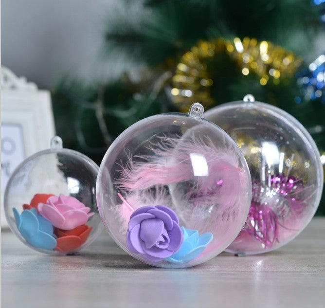 HKM-263379 Colorful Transparent Pendant Balls - Non-Woven Fabric Decorations