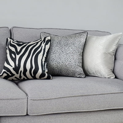 HKM-263379 Zebra Pattern Double-Sided Jacquard Cushion Pillow - 45x45cm, 50x50cm, 30x50cm