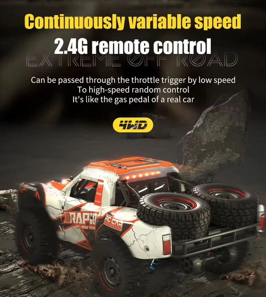 HKM-263507 1/14 Scale High-Speed Off-Road Remote Control Car with Brushless Motor and 4x4 Capability