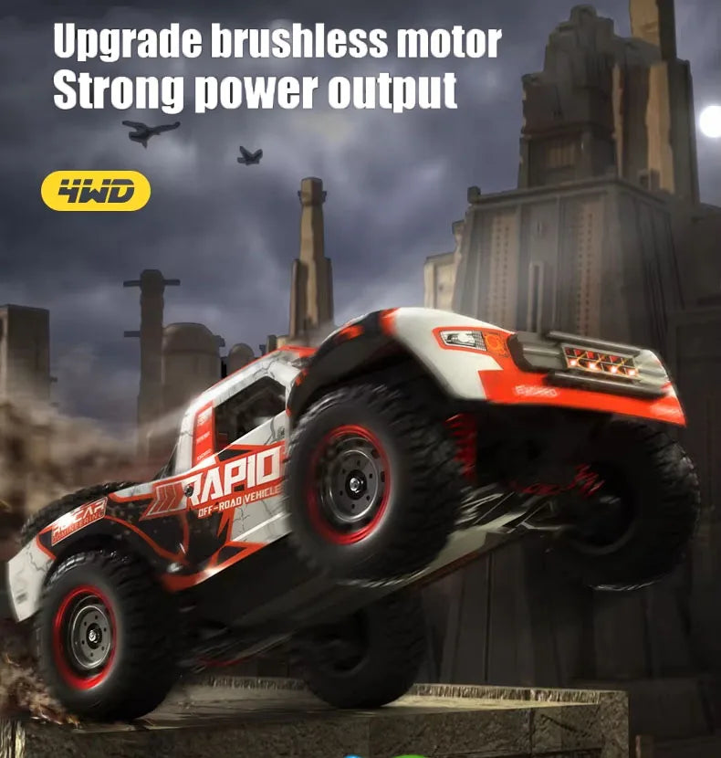 HKM-263507 1/14 Scale High-Speed Off-Road Remote Control Car with Brushless Motor and 4x4 Capability