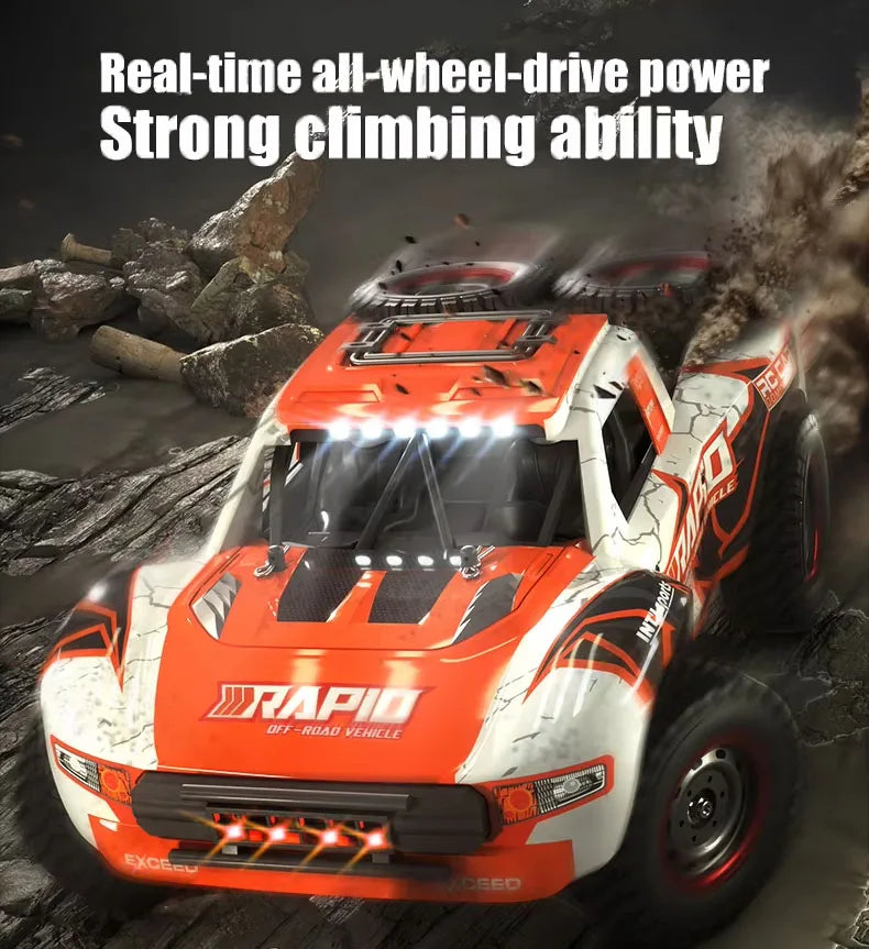 HKM-263507 1/14 Scale High-Speed Off-Road Remote Control Car with Brushless Motor and 4x4 Capability
