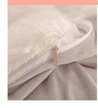 HKM-263571 Thick Warm Mink Fur Plush 4-Piece Bedding Set with Tie-Dyed Design and Rhinestone Accents