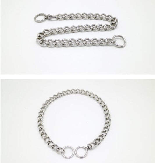 HKM-263955 Durable Stainless Steel Control Chain Collar for Large Dogs