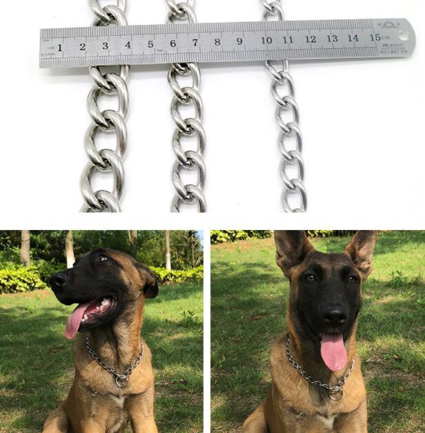 HKM-263955 Durable Stainless Steel Control Chain Collar for Large Dogs