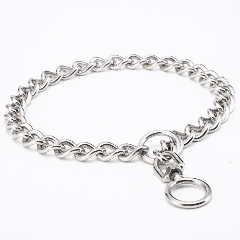 HKM-263955 Durable Stainless Steel Control Chain Collar for Large Dogs
