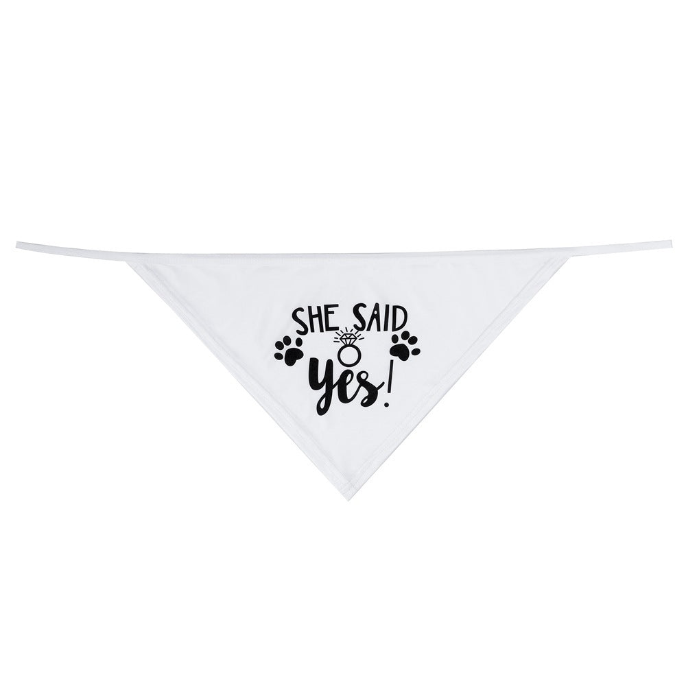 HKM-263955 Triangle Pet Scarf and Saliva Towel, Geometric Polyester Bandana for Dogs and Cats, Four Seasons Wear