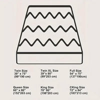 HKM-264083 Checkered Edge Full Size Mattress in 4 Color Options