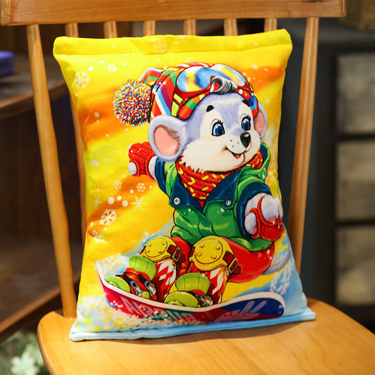 HKM-264211 Personalized Plush Food-Themed Toy Pillow - Super Soft and Cozy for Youth