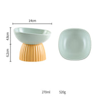 HKM-264275 Cervical Protection Ceramic Pet Bowl Collection in Various Shapes and Colors