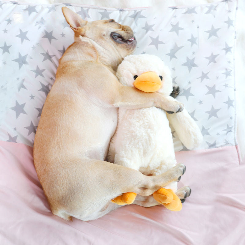 HKM-264275 Plush Duckling Vocal Toy for Dogs - Interactive Bite Toy