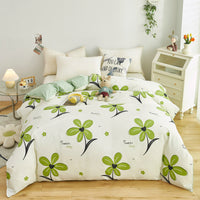 HKM-264403 Cotton Quilt Cover Set for Students - Single & Double Sizes, Modern Designs with Cute Patterns