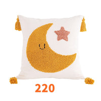 HKM-264531 Bohemian Lap Velvet Cushion Cover - 45x45cm, Polyester & Cotton, Various Colors