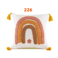HKM-264531 Bohemian Lap Velvet Cushion Cover - 45x45cm, Polyester & Cotton, Various Colors