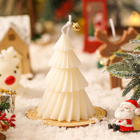 HKM-264531 Spiral Aromatherapy Candle in White, Christmas Red, and Christmas Green for Home and Desktop Decoration