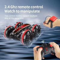 HKM-264659 Dual Control Remote Control Amphibious Stunt Car for Kids - 2.4G Gesture Sensing, 5 Channels, Indoor-Outdoor Fun