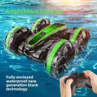 HKM-264659 Dual Control Remote Control Amphibious Stunt Car for Kids - 2.4G Gesture Sensing, 5 Channels, Indoor-Outdoor Fun