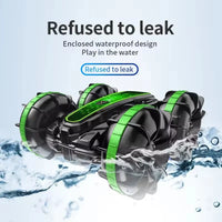 HKM-264659 Dual Control Remote Control Amphibious Stunt Car for Kids - 2.4G Gesture Sensing, 5 Channels, Indoor-Outdoor Fun