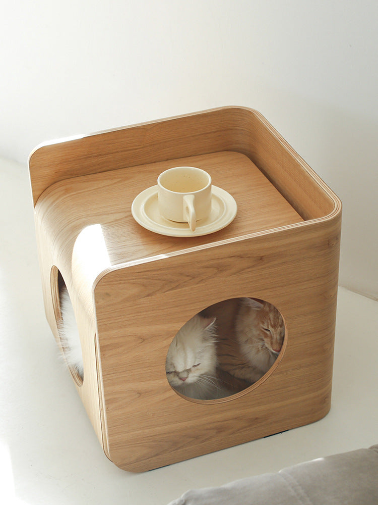 HKM-264787 Four Seasons Universal Removable And Washable Wooden Pet Bed