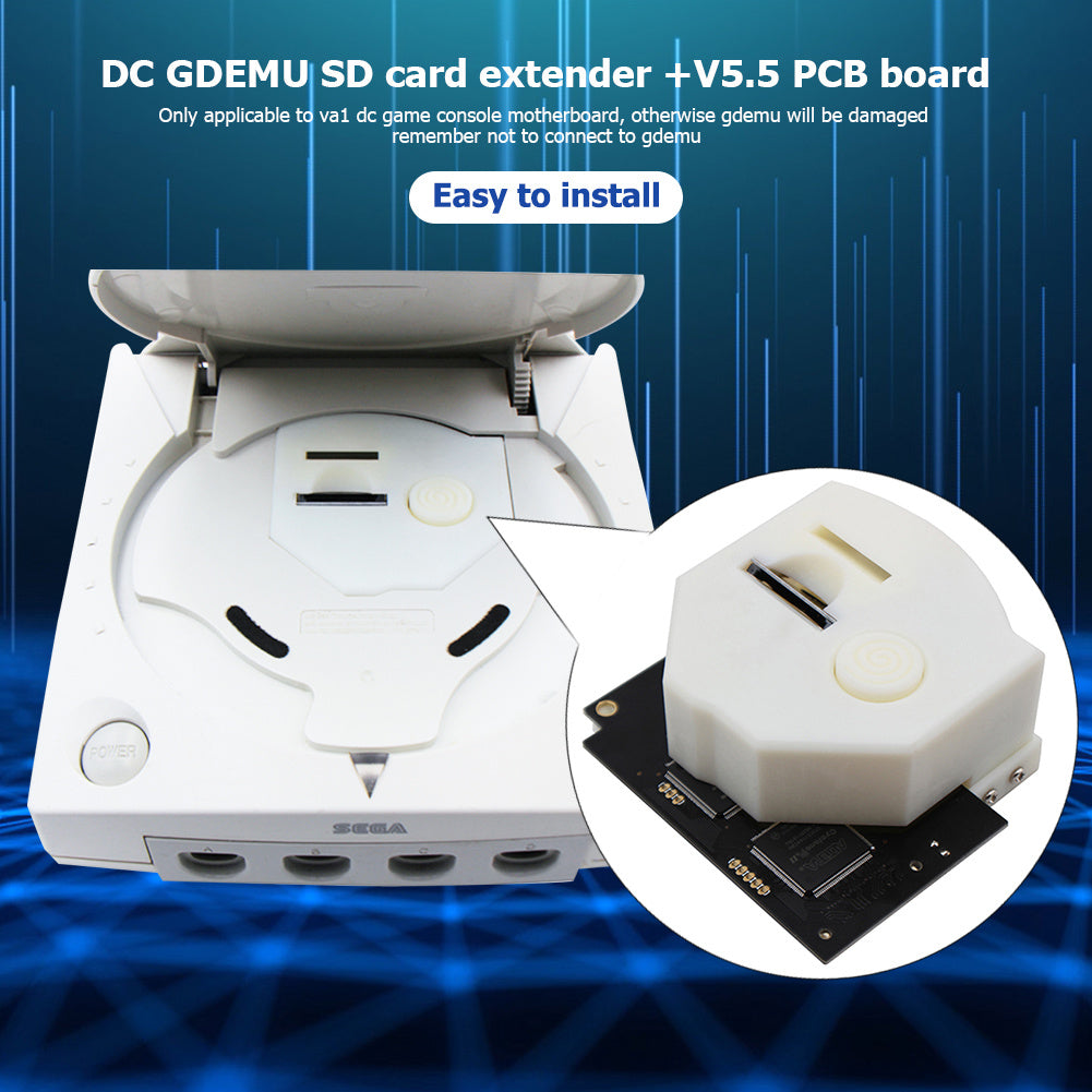 HKM-264787 SD Card Installation Kit Extension Adapter for Game Consoles - White
