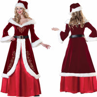 HKM-264851 Christmas Princess Dress for Role Play - Santa Claus Inspired Outfit in Various Sizes