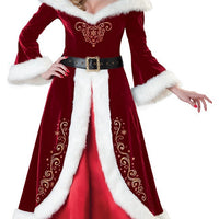 HKM-264851 Christmas Princess Dress for Role Play - Santa Claus Inspired Outfit in Various Sizes