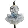 HKM-264851 Elegant Dog Wedding Dress in Black, Gray, or Gold - Sizes XS to XL, Made from Polyester
