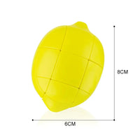 HKM-264979 3x3 Lemon Magic Cube - Educational Anti-Stress Simulation Toy for Kids and Adults