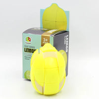 HKM-264979 3x3 Lemon Magic Cube - Educational Anti-Stress Simulation Toy for Kids and Adults