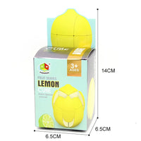HKM-264979 3x3 Lemon Magic Cube - Educational Anti-Stress Simulation Toy for Kids and Adults