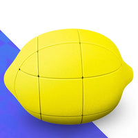 HKM-264979 3x3 Lemon Magic Cube - Educational Anti-Stress Simulation Toy for Kids and Adults
