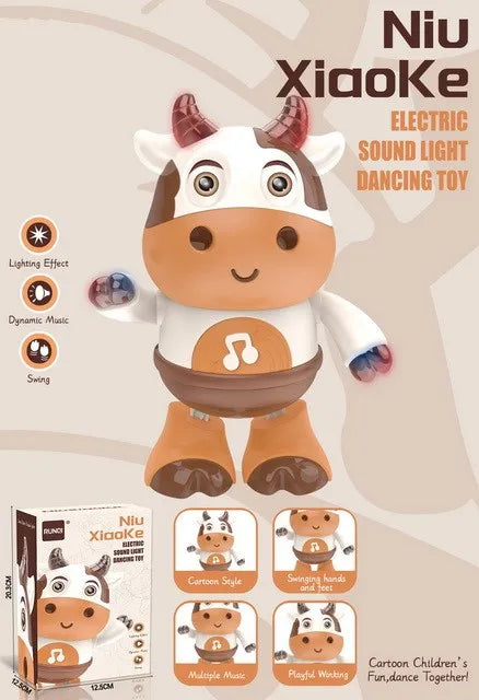HKM-265043 Electric Singing and Dancing Cow Toy for Babies and Toddlers (0-4 Years)