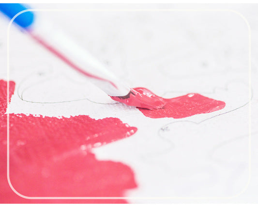 HKM-265171 Frameless Digital Oil Painting on Linen - Modern Simplicity, 20x30cm