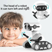 HKM-265235 2.4G Rechargeable RC Robot Toy with Music and LED Eyes for Kids