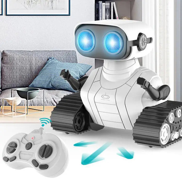 HKM-265235 2.4G Rechargeable RC Robot Toy with Music and LED Eyes for Kids