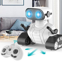 HKM-265235 2.4G Rechargeable RC Robot Toy with Music and LED Eyes for Kids