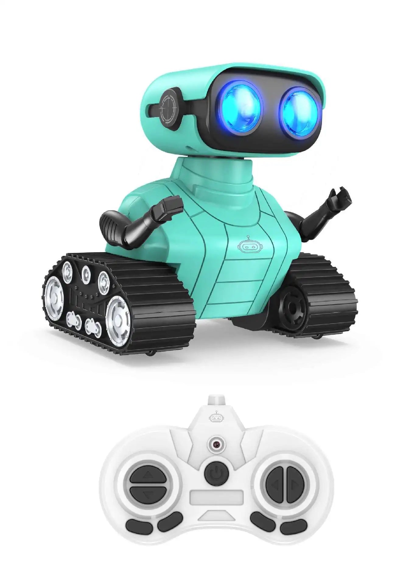 HKM-265235 2.4G Rechargeable RC Robot Toy with Music and LED Eyes for Kids