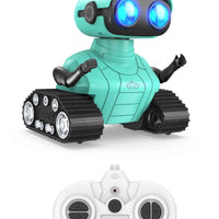 HKM-265235 2.4G Rechargeable RC Robot Toy with Music and LED Eyes for Kids