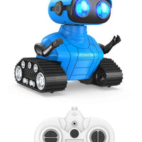 HKM-265235 2.4G Rechargeable RC Robot Toy with Music and LED Eyes for Kids
