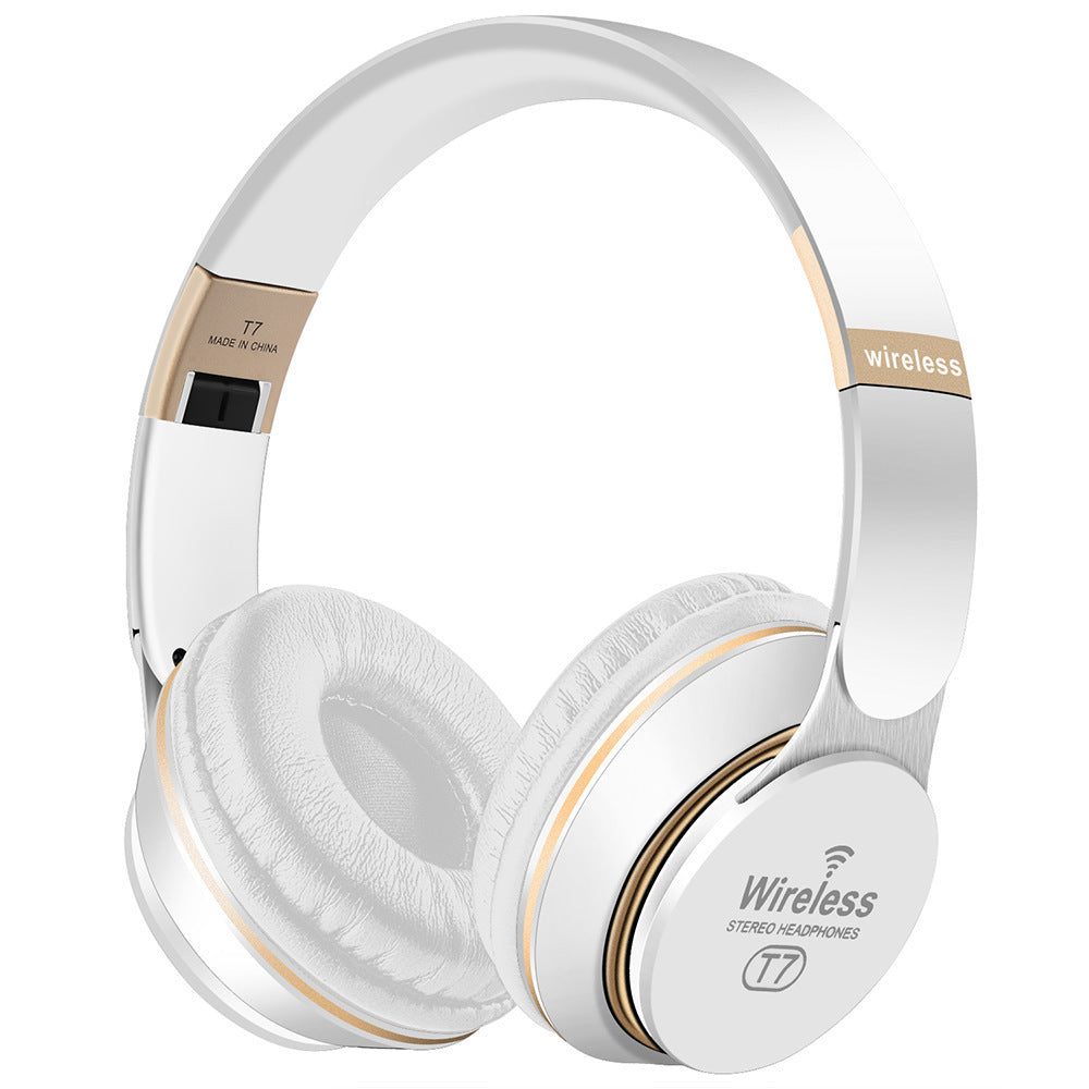 HKM-265299 Wireless Bluetooth Headset with Foldable Design, Stereo Sound, and Multi-Point Connectivity
