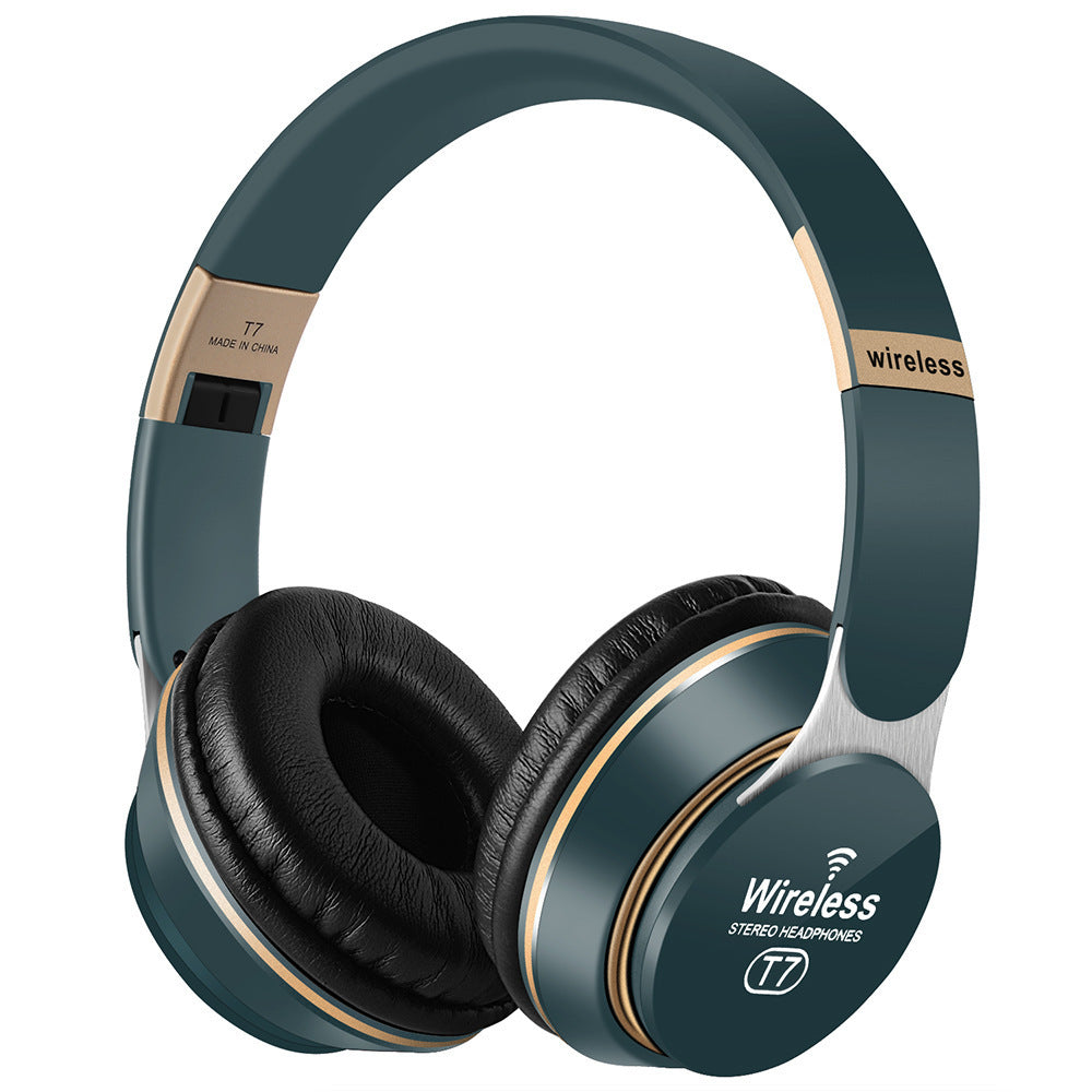 HKM-265299 Wireless Bluetooth Headset with Foldable Design, Stereo Sound, and Multi-Point Connectivity