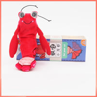 HKM-265427 Automatic Intelligent Start Stop Plush Cat Toy - Pipi Shrimp & Lobster Design, 24x19x6 cm