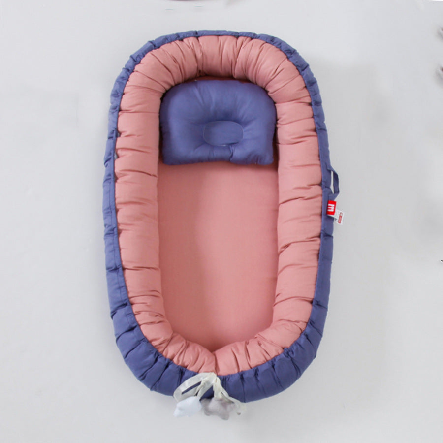 HKM-265555 Portable Fully Enclosed Crib - Detachable, Washable, and Adjustable Baby Bed