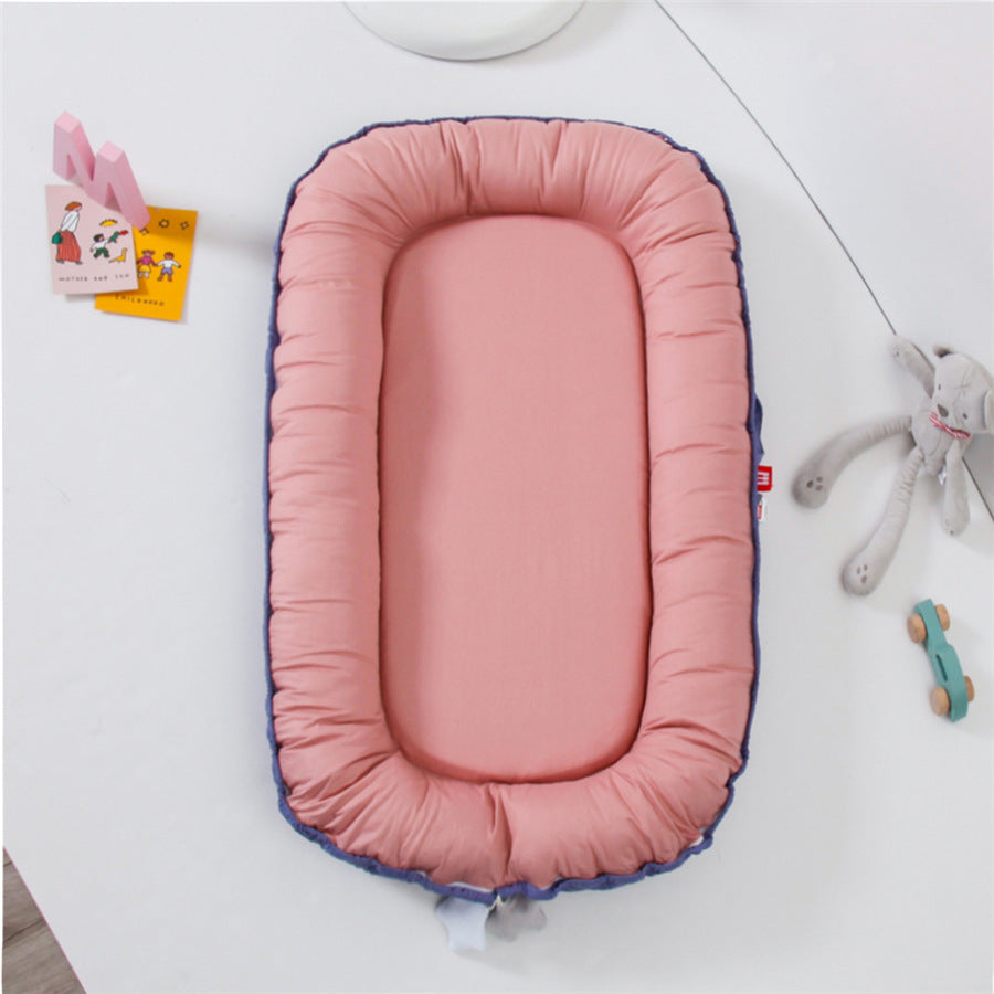 HKM-265555 Portable Fully Enclosed Crib - Detachable, Washable, and Adjustable Baby Bed