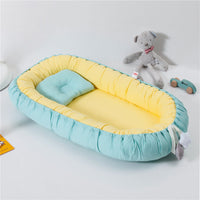 HKM-265555 Portable Fully Enclosed Crib - Detachable, Washable, and Adjustable Baby Bed
