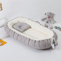 HKM-265555 Portable Fully Enclosed Crib - Detachable, Washable, and Adjustable Baby Bed